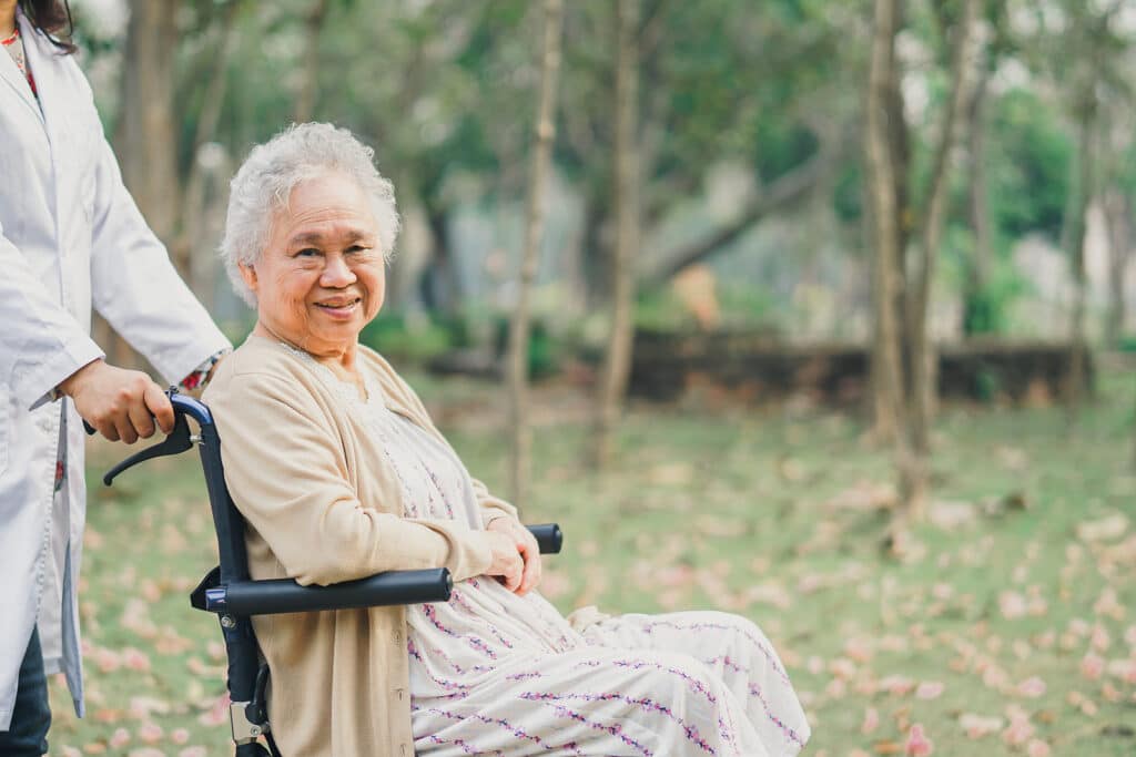 What happens when an elderly person is discharged from the hospital?